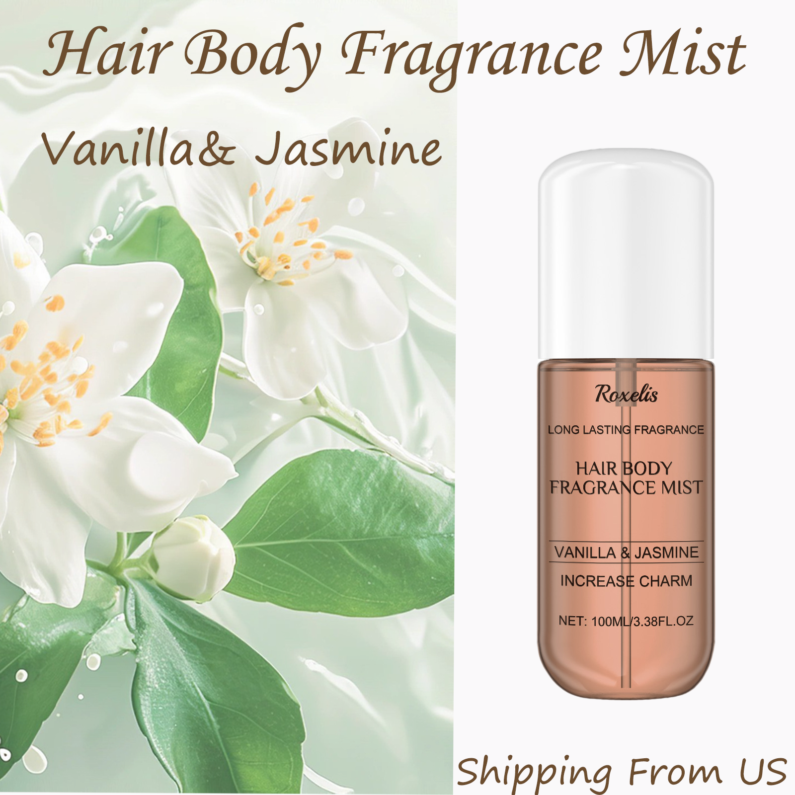 Perfume Fragrance Hair Spray - Roxelis 100mL Hair Body Fragrance Mist