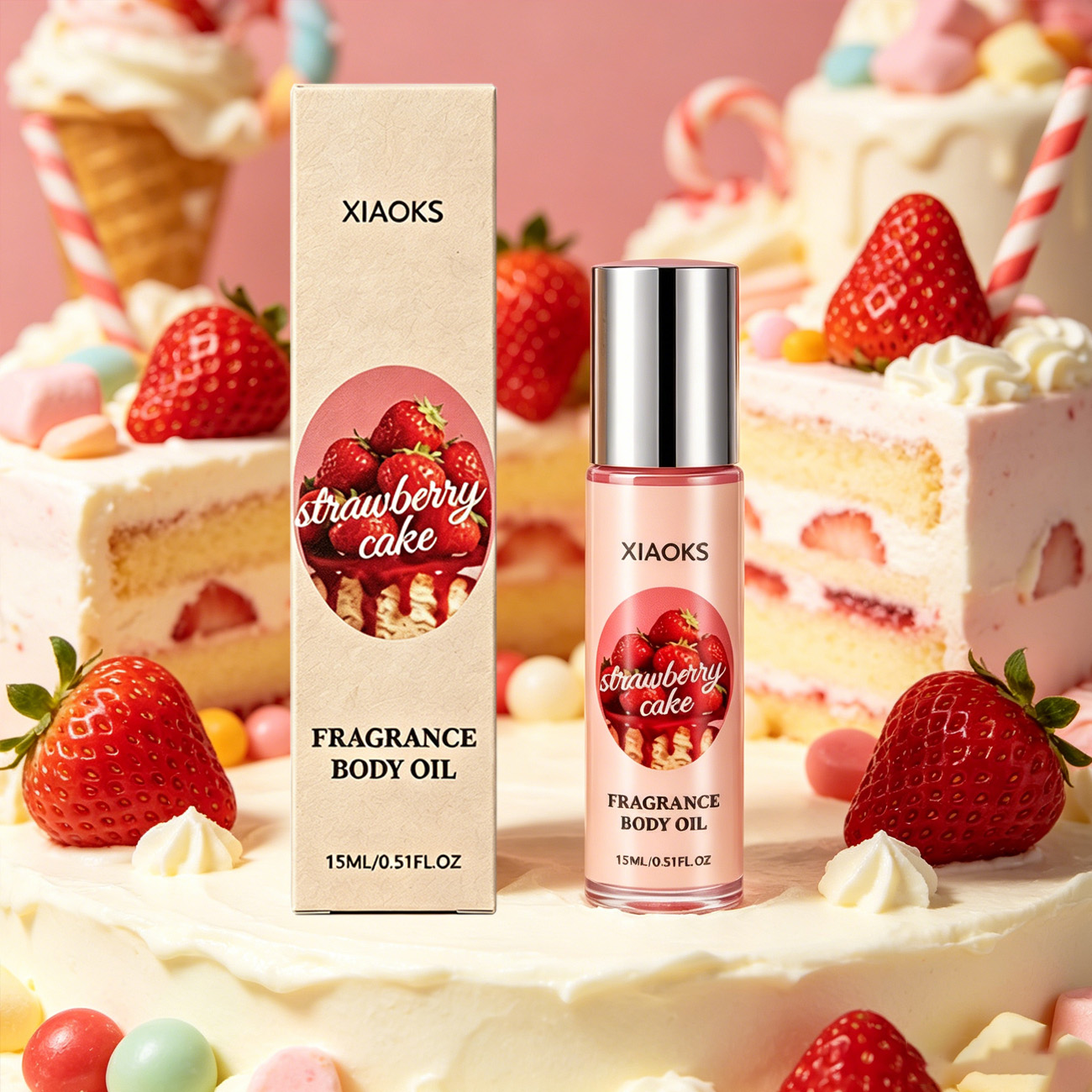 1 Bottle of Strawberry Cake Sw - огляд і ціна Perfume Fragrance Bottle