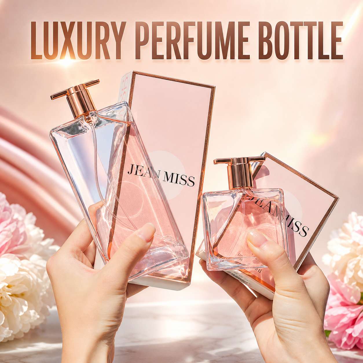 Luxury Pink Glass Eau De Toile - огляд і ціна Perfume Fragrance Bottle