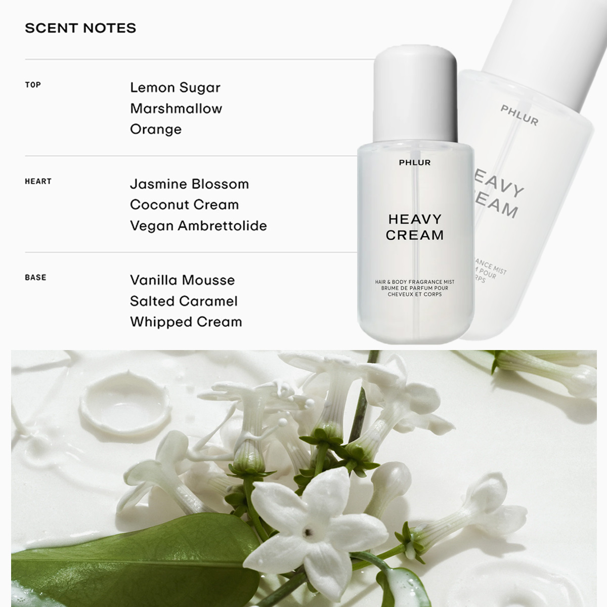 PHLUR Heavy Cream Body Spray - - огляд і ціна Perfume Fragrance Vanilla