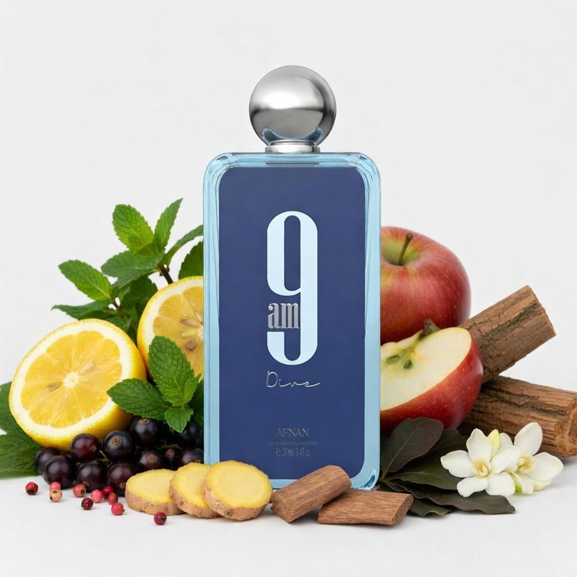 Afnan 9AM Dive EDP Spray 100ml - огляд і ціна Perfume Fragrance Bottle