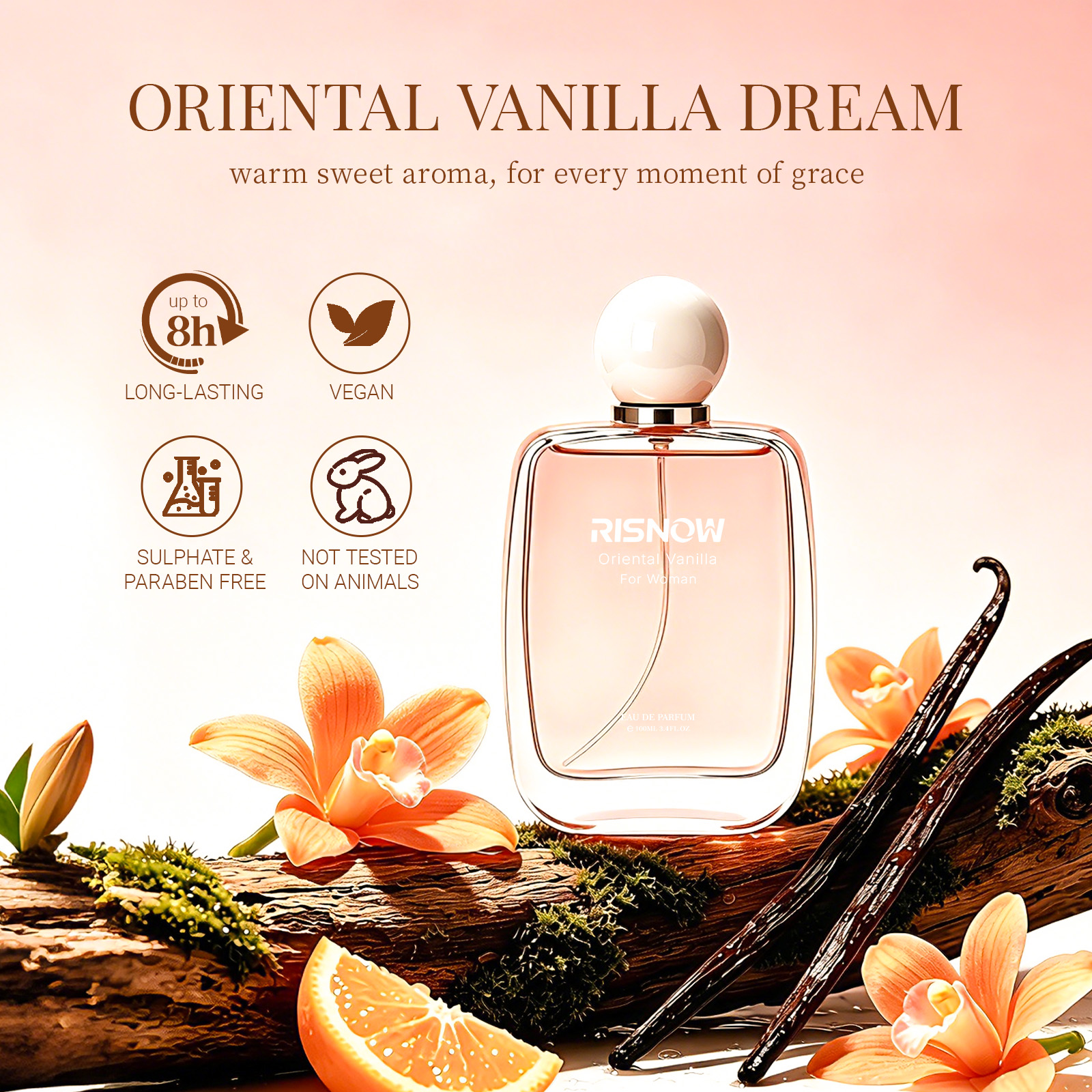 RISNOW Orientall Vanilla Eau D - огляд і ціна Perfume Fragrance Vanilla